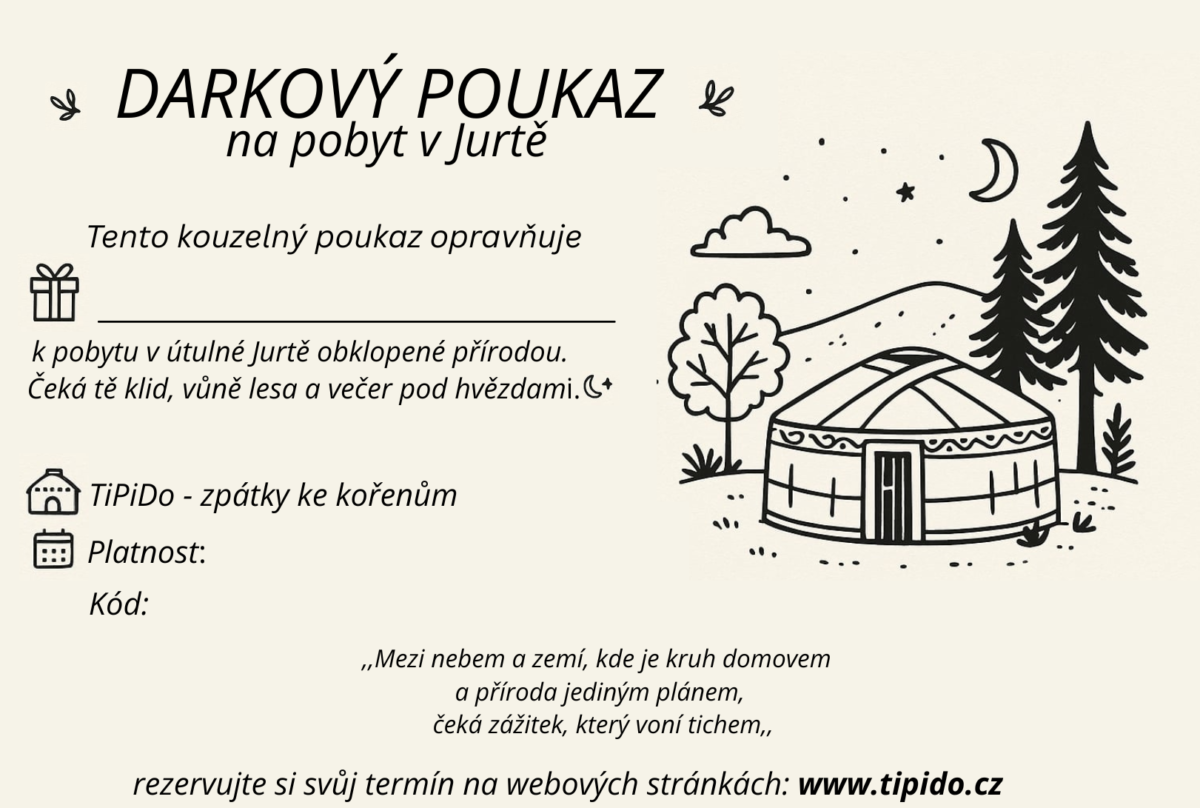 TiPiDo - poukaz na ubytování v Jurtě2